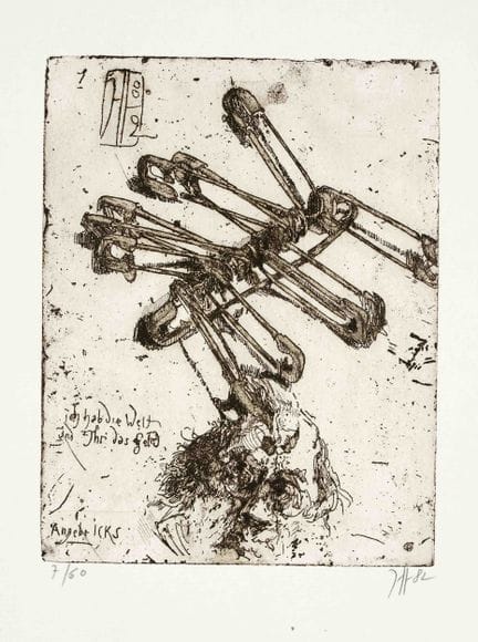Horst Janssen (1929-1995), due incisioni: “Angeber