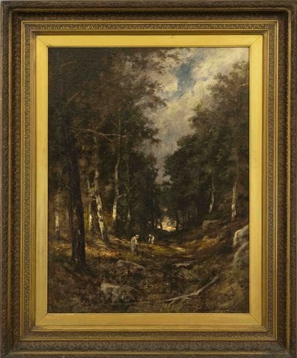 Artista del XIX secolo. Raccoglitore di ramoscelli