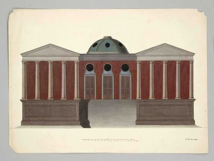 E. Krah, Architekturzeichner des 19. Jh., Fassaden