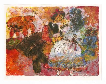 Théo Tobiasse (1927-2012), scena figurativa “H.C. 