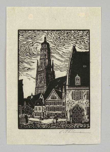 Carl Theodor Thiemann (1881-1966), serie di 6 xilo