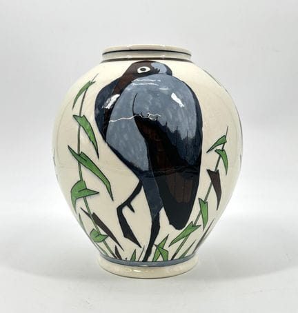 Charles CATTEAU (1880-1966). Raro jarrón «Boch Ker