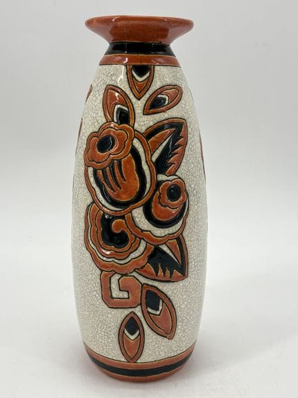 Charles CATTEAU (1880-1966). Jarrón «Boch Keramis»