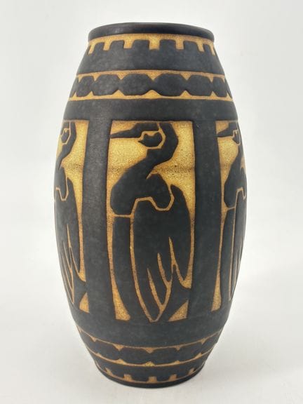 Charles CATTEAU (1880-1966). Jarrón «Boch Keramis»