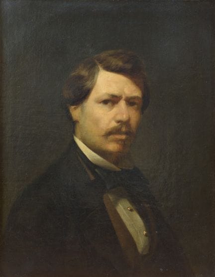 Domenico Morelli
Portrait d'un gentilhomme, huile 