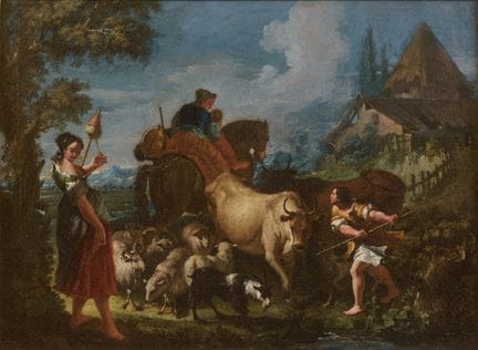 Francesco Salvator Fontebasso
Paysage pastoral ave