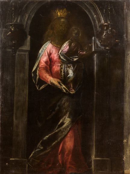 Vierge noire, école vénitienne, fin du XVIe - débu