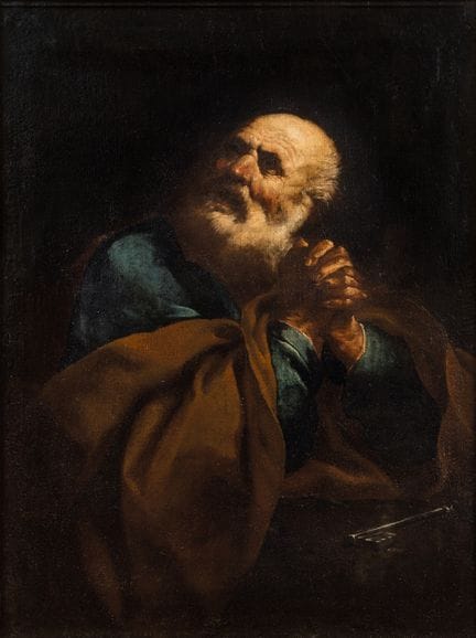 Orazio DE FERRARI
Saint Pierre   huile sur toile 9