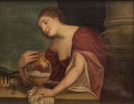 Le Padovanino
Artémisia s'apprête à recueillir les