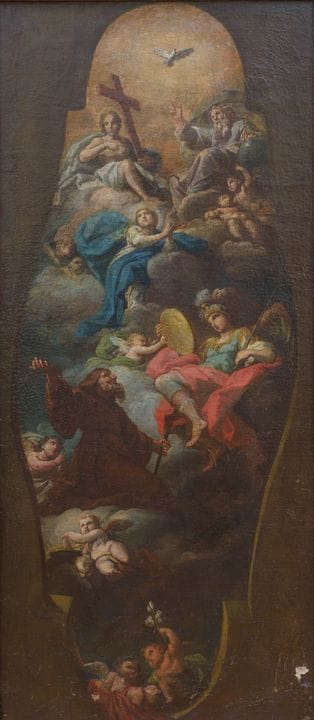 Saint François de Paule en adoration devant la Tri