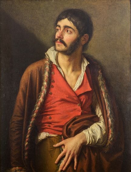 Portrait d'homme en costume traditionnel – École i