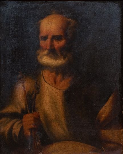 Saint Pierre – École espagnole, XVIIe siècle  Huil