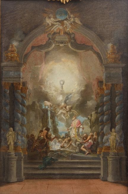 Allégorie eucharistique de la Source du Salut – Éc