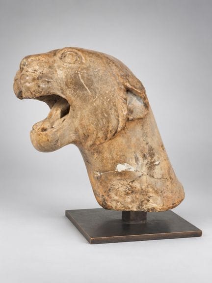 Zoomorphes Steinfragment, Italien, 11.–13. Jahrhun