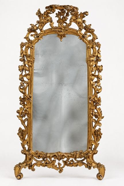Grand miroir toscan, style Louis XV, milieu du XVI
