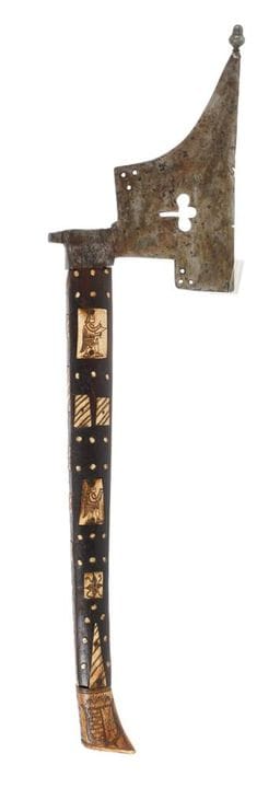 Barbe de mineur
vers 1720, lame massive ajourée en
