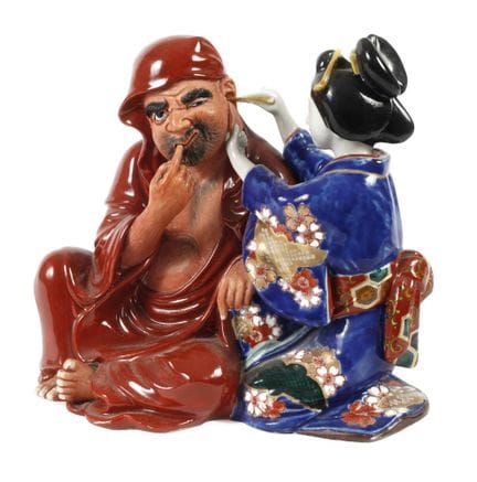 Okimono porcelain
Meiji period, unmarked, Kutani p