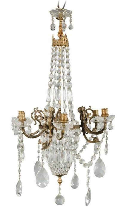 Napoleon III ceiling chandelier.
Late 19th century