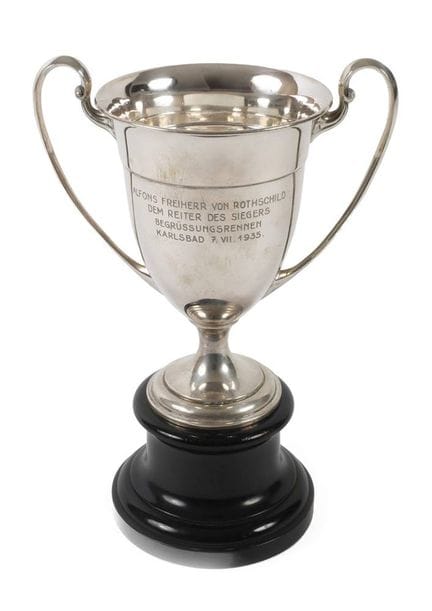 Coupe d'équitation en argent « Alfons von Rothschi