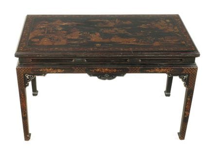 Lack Card Table
1. Mid-20th century, unmarked, har