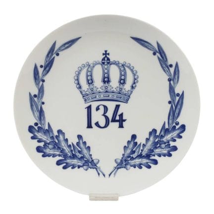 Assiette de réserviste de Meissen du 134e régiment