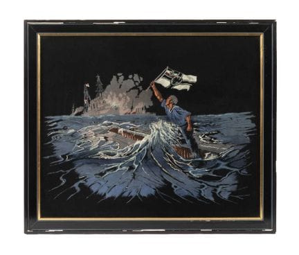 Maritime print “The Last Man”
circa 1920, black cl