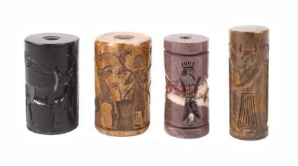 Four cylinder seals
20th century, cylindrical seal