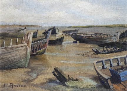 Andrae, Elisabeth « Bateaux dans le Bodden »

1876