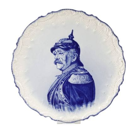 Grande assiette murale Otto von Bismarck
vers 1890