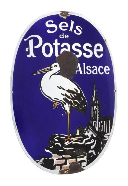 Enamel sign, France
circa 1910, manufacturer’s mar