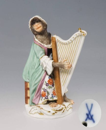 Meissen, figurine de la « Chapelle des singes » : 