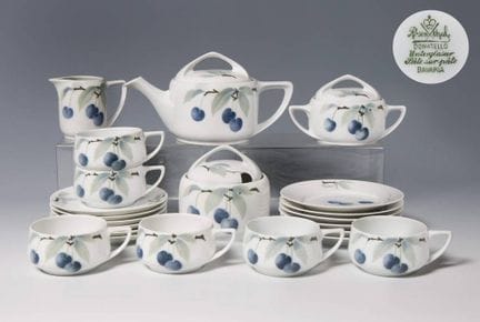 Rosenthal, service à thé Art nouveau de 22 pièces
