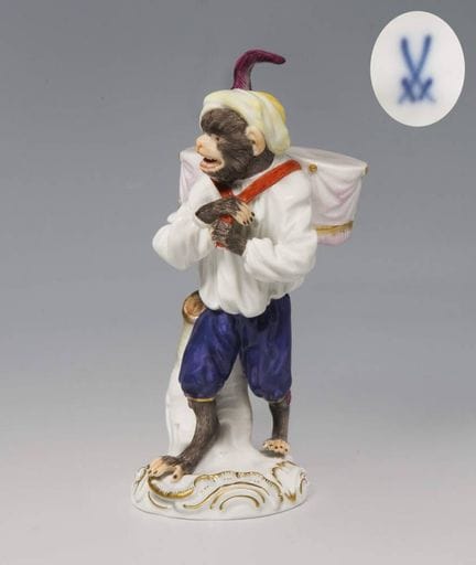 Meissen, figurine de la « fanfare des singes » : «