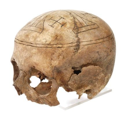 Baroque oath skull
probably 17th century, human sk