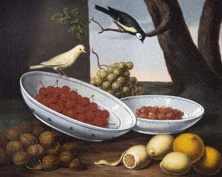 Nature morte de maîtres anciens avec des fruits, d