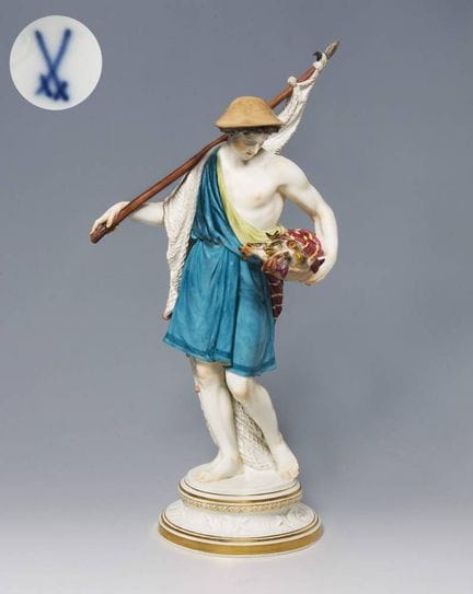 Meissen, grande figurine de pêcheur

Fabriquée ent