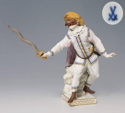 Meissen, « Coviello » de la Commedia dell'arte

Mo