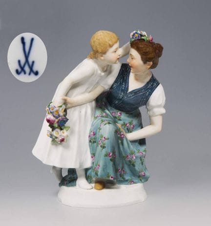 Meissen, groupe de figurines Art nouveau « Geschwi