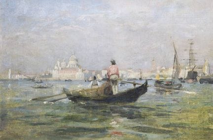 Peintre paysagiste de la fin du XIXe siècle « Veni
