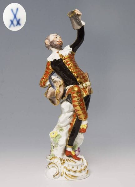 Meissen, « Arlequin avec cruche à couvercle »

Fab