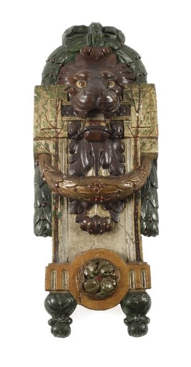 Magnifique cariatide 
vers 1800, bois sculpté, app