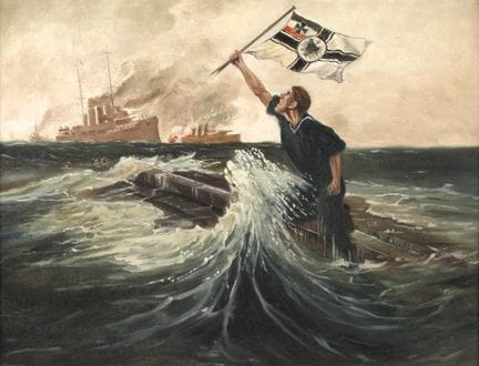 Tableau « Le dernier homme »
vers 1920, huile sur 