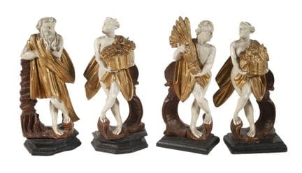 Four figures representing the seasons
probably 18t