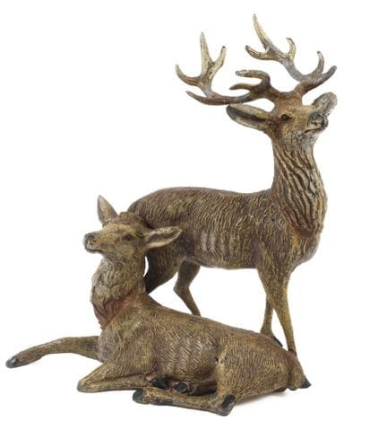 Groupe de cerfs
Début du XXe siècle, non signé, fo