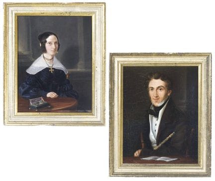 Portraitiste vers 1840 « Pairs des portraits de Br