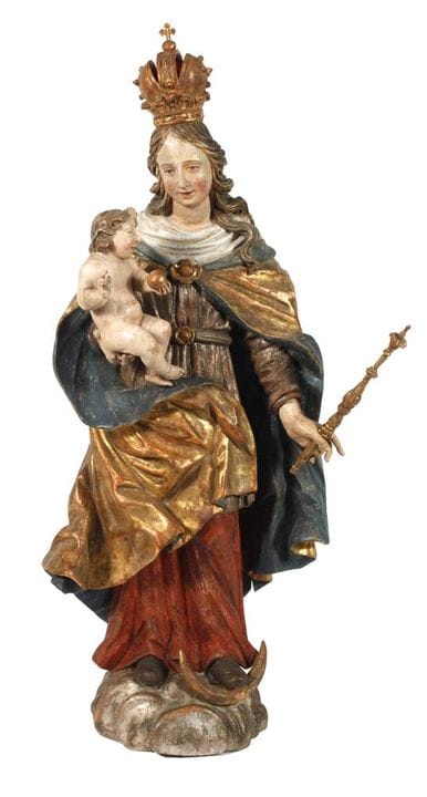 Vierge à la croissant de lune
probablement début d