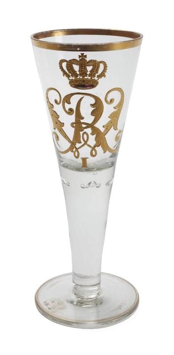 Empereur Guillaume Ier, verre à pied pour étudiant