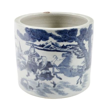 China cachepot
19th century; on the underside, two