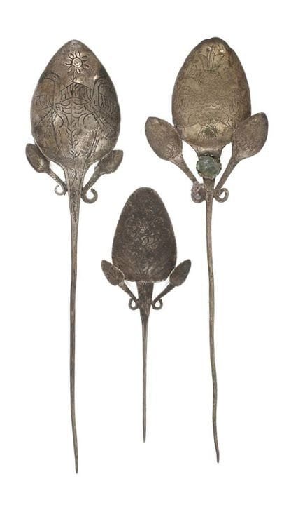 Trois épingles à vêtements
Amérique du Sud, XIXe s