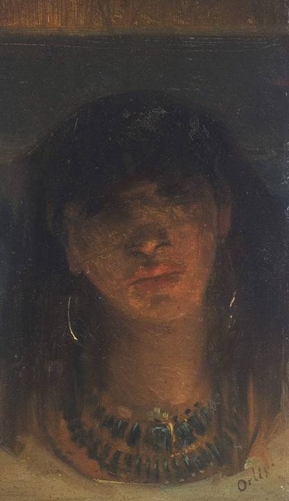 Orlik, Emil « Jeune Égyptienne au collier »

1870 